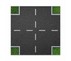 BRIXIES PLUS 225.007 Dizajnová podložka na stavanie - križovatka 25,5 x 25,5 cm