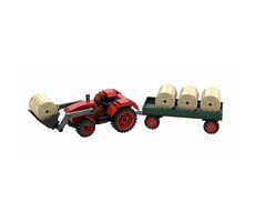 BRIXIES PLUS 222.202 Veľký traktor s nakladačom a prívesom