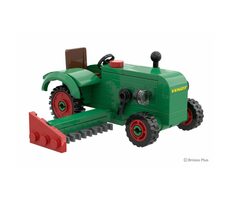 BRIXIES PLUS 222.704 Fendt Dieselross F28 Classic Club Collection - historický traktor s žacou lištou, 1:32
