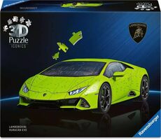 Ravensburger 3D Puzzle Iconics: Lamborghini Huracán Evo zelené / 108 dielikov / od: 8 rokov