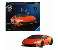 Ravensburger 3D Puzzle Iconics: Lamborghini Huracán Evo oranžové / 108 dielikov / od: 8 rokov