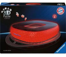 Ravensburger 3D Puzzle Iconics: Allianz Arena (Nočná edícia) / 216 dielikov / od: 8 rokov