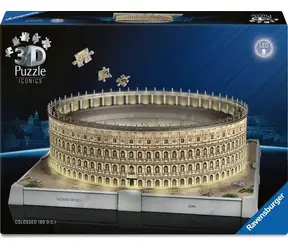 Ravensburger 3D Puzzle Iconics: Koloseum (Nočná edícia) / 216 dielikov / od: 8 rokov