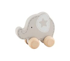 GOKI Drevený jazdiaci Slon / od 12 mesiacov
