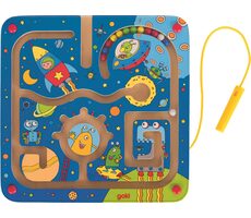 GOKI Drevený magnetický labyrint Vesmír / od 3 rokov