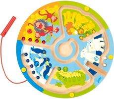 GOKI Drevený magnetický labyrint ZOO / od 2 rokov