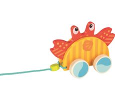 GOKI Drevený ťahací krab / od 12 mesiacov