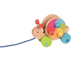 GOKI Drevený ťahací šnek / od 12 mesiacov