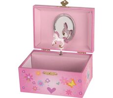 GOKI Hracia šperkovnica Kvetinový jednorožec, melódie: Labutie jazero