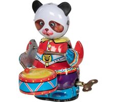 GOKI Naťahovacia kovová panda / od 3 rokov