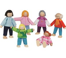 GOKI Bábiky Moderná rodina 6 ks / od 3 rokov