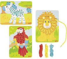 GOKI Prevliekacie obrázky - papagáj, lev a ZEBRA