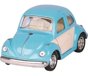 GOKI Volkswagen Chrobák klasik (1967) na spätné natiahnutie - modrá / od 3 rokov