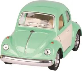 GOKI Volkswagen Chrobák klasik (1967) na spätné natiahnutie - zelená / od 3 rokov