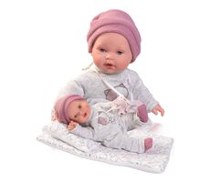Antonio Juan 11115 KIKA - realistická bábika so zvukmi a mäkkým látkovým telom - 27 cm / od 3 rokov / 3x LR44