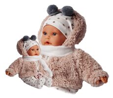 Antonio Juan 1120 KIKA - realistická bábika so zvukmi a mäkkým látkovým telom - 27 cm/d 2 rokov/3x LR44