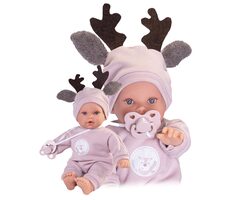Antonio Juan 11324 KIKA - realistická bábika so zvukmi a mäkkým látkovým telom - 27 cm / od 2 rokov / 3x LR44