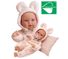 Antonio Juan 1136 KIKA - realistická bábika bábätko so špeciálnou pohybovou funkciou a mäkkým látkovým telom - 27 cm/od 