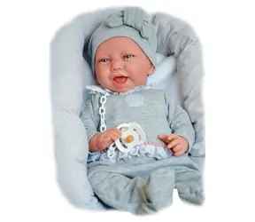 Antonio Juan 33228 CARLA - realistická bábika bábätko s mäkkým látkovým telom - 42 cm / od 3 rokov