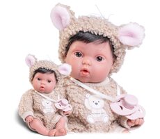 Antonio Juan 85317-1 Picolín medvedík - realistická bábika bábätko s celovinylovým telom - 21 cm / od 2 rokov