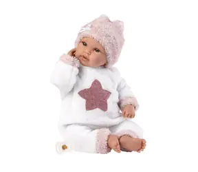 Llorens 63648 NEW BORN - realistická bábika bábätko so zvukmi a mäkkým látkovým telom - 36 cm