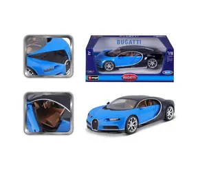 Bburago PLUS Bugatti Chiron blue/deep blue / mierka 1:18
