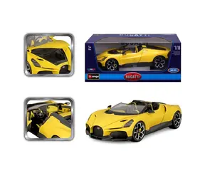 Bburago TOP - Bugatti Mistral - Yellow / mierka 1:18