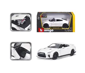 Bburago PLUS Nissan GT- R Metallic White / mierka 1:24