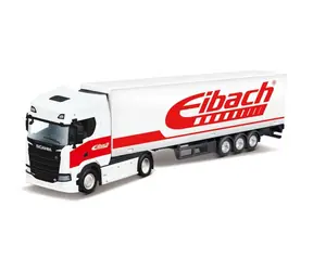 Bburago Truck with trailer - Scania 770 S - White Trailer Eibach / mierka 1:43