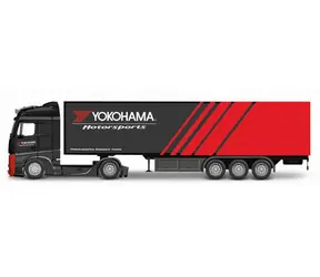 Bburago Truck with trailer MB Actros Gigaspace Firestone / mierka 1:43
