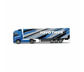 Bburago Volvo FH16 Globetrotter 750 XXL / Trailer - Toyo Tires / mierka 1:43