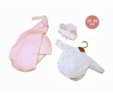 Llorens M635-66 oblečok pre bábiku bábätko NEW BORN veľkosti 35-36 cm / od 3 rokov