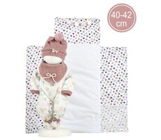 Llorens M738-88 oblečenie pre bábiku bábätko NEW BORN veľkosti 40-42 cm s doplnkami / od 3 rokov