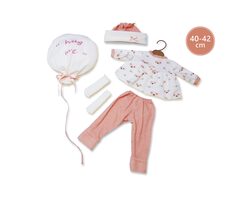 Llorens M740-96 oblečok pre bábiku bábätko NEW BORN veľkosti 40-42 cm / od 3 rokov
