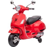 Buddy Toys Elektrická motorka Vespa GTS červená / 30 W / Rýchlosť: 3-5 km-h / Nosnosť: 30kg