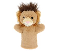 Keel Toys Keeleco Lev eko plyšový maňuška na ruku / 27 cm / 0+