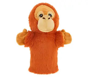 Keel Toys Keeleco Orangutan eko plyšový maňuška na ruku / 27 cm / 0+