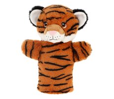 Keel Toys Keeleco Tiger eko plyšový maňuška na ruku / 27 cm / 0+