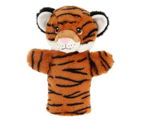 Keel Toys Keeleco Tiger eko plyšový maňuška na ruku / 27 cm / 0+