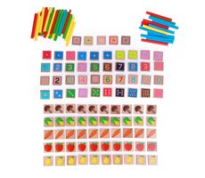 Lucy & Leo Učíme sa počítať drevený edukatívny set / 135 prvkov / od 3 rokov