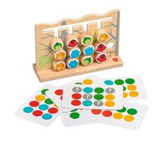 Lucy & Leo Vtáky a mačky drevená motorická hra s predlohami / od 3 rokov