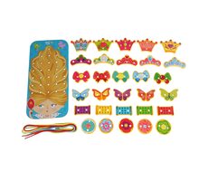 Lucy & Leo Princezná drevený šnurovací prevliekací set / od 3 rokov