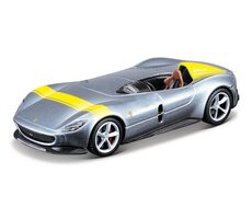 Maisto - Speed Icons - Ferrari Monza SP1, strieborno-žltá, 1:64