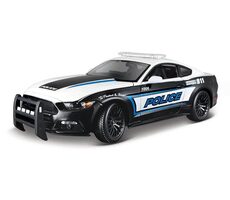 Maisto - 2015 Ford Mustang GT, čierno-biela, 1:18