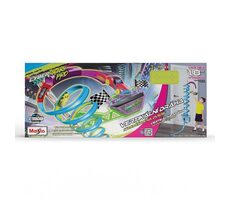 Maisto - Cyber Racers, Play set - Vertikálna dráha na dvere s autíčkom, výška cca 2m