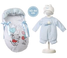 Llorens M844-51 oblečok pre bábiku bábätko NEW BORN veľkosti 43-44 cm / od 3 rokov