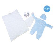 Llorens M844-53 oblečok pre bábiku bábätko NEW BORN veľkosti 43-44 cm / od 3 rokov