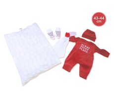 Llorens M844-54 oblečok pre bábiku bábätko NEW BORN veľkosti 43-44 cm / od 3 rokov