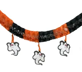 Rappa Girlanda Halloween duch papierová 3 m