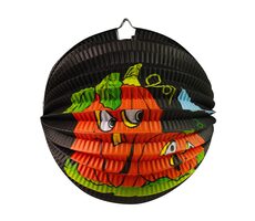 Rappa Lampion čierny Halloween tekvica 25 cm